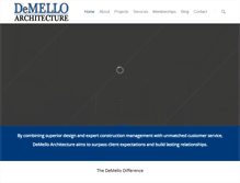 Tablet Screenshot of demello-arch.com